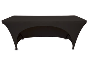 Nappe 6' spandex pour tables étroites avec ouverture arrière