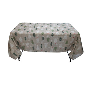 Nappe 58'' x 78'' avec motifs Sapins (147 cm x 198 cm)