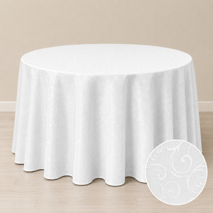 Nappe ronde 120'' motif Jacquard (305 cm)