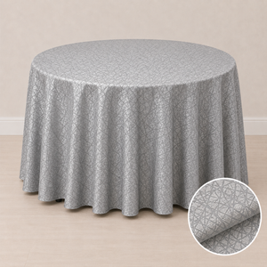 Nappe ronde 120'' motif crystal (305 cm)