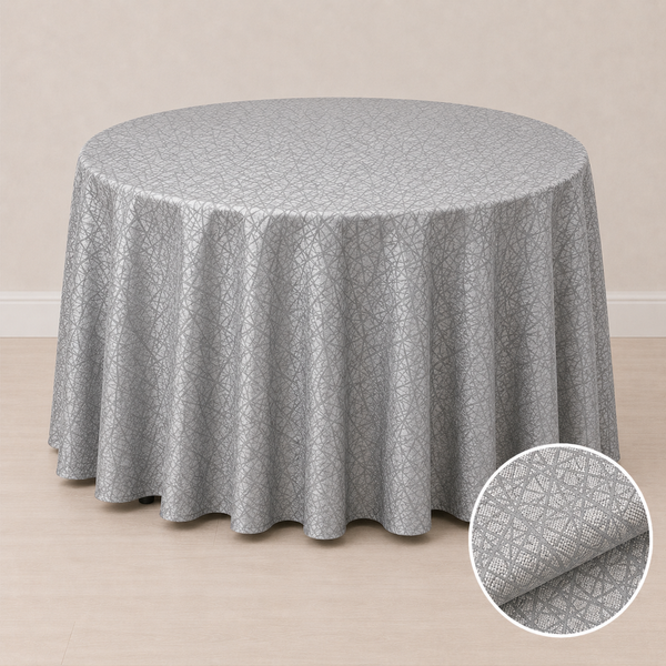 Nappe ronde 120'' motif crystal (305 cm)