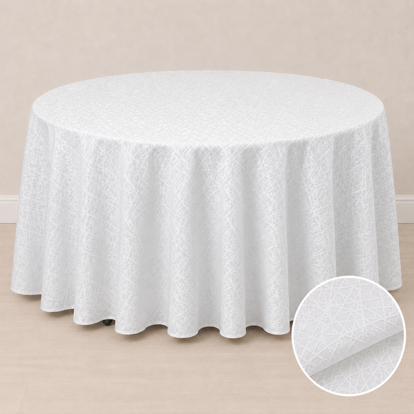 Nappe ronde 120'' motif crystal (305 cm)