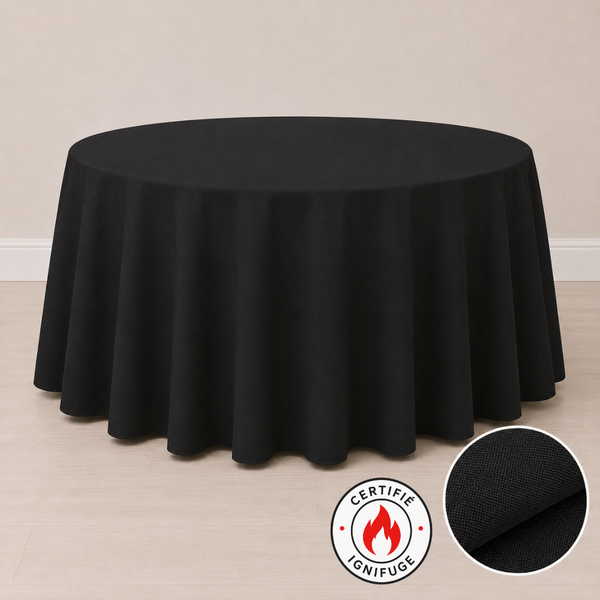 Nappe ronde ignifuge 120'' (305 cm)
