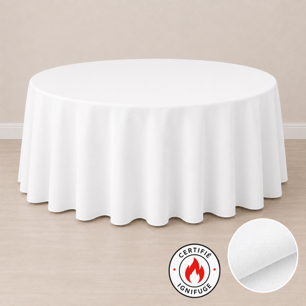 Nappe ronde ignifuge 120'' (305 cm)