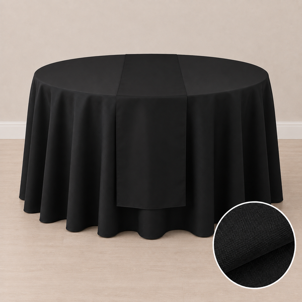 Chemin de table en tissu régulier 12'' x 108'' (31 cm x 274 cm)