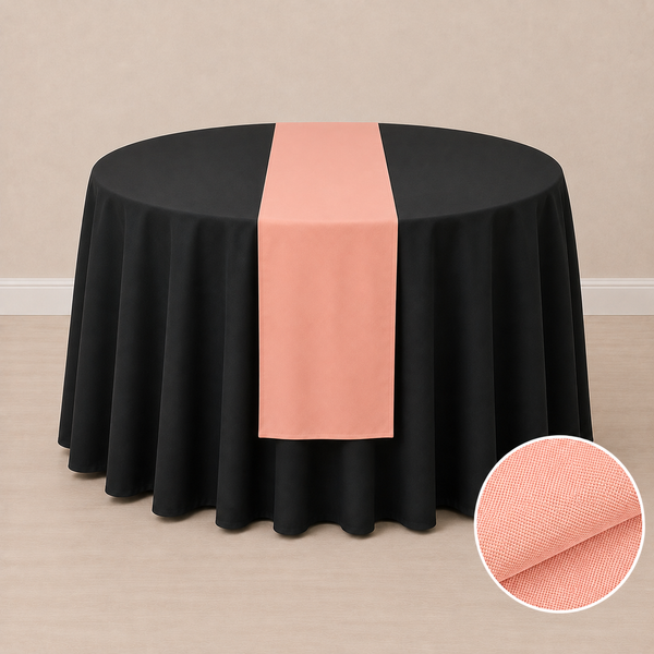 Chemin de table en tissu régulier 12'' x 108'' (31 cm x 274 cm)