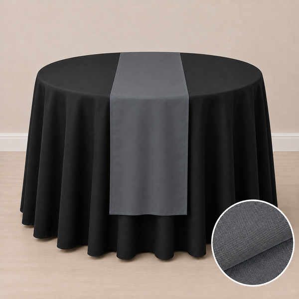 Chemin de table en tissu régulier 12'' x 108'' (31 cm x 274 cm)