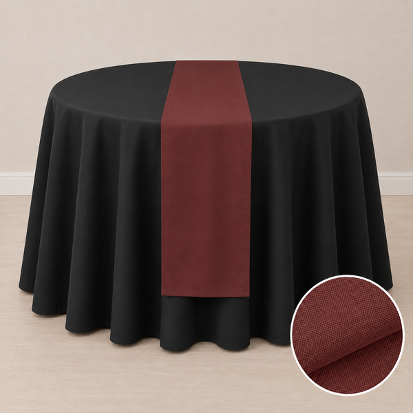 Chemin de table en tissu régulier 12'' x 108'' (31 cm x 274 cm)