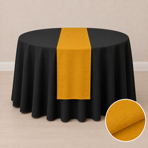 Chemin de table en tissu régulier 12'' x 108'' (31 cm x 274 cm)