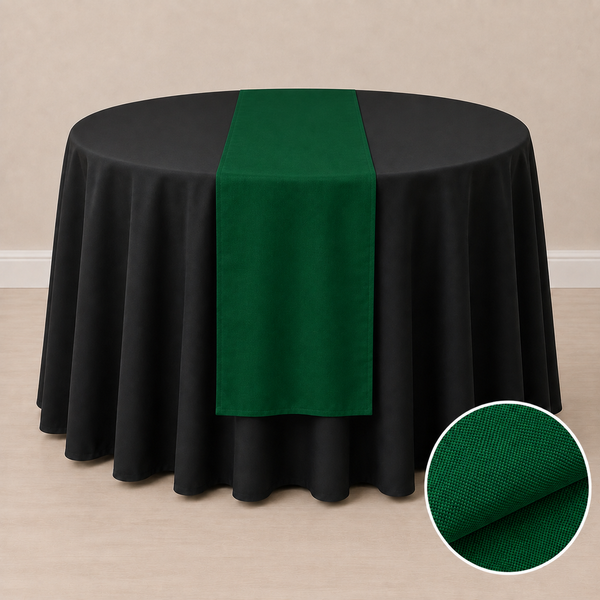 Chemin de table en tissu régulier 12'' x 108'' (31 cm x 274 cm)