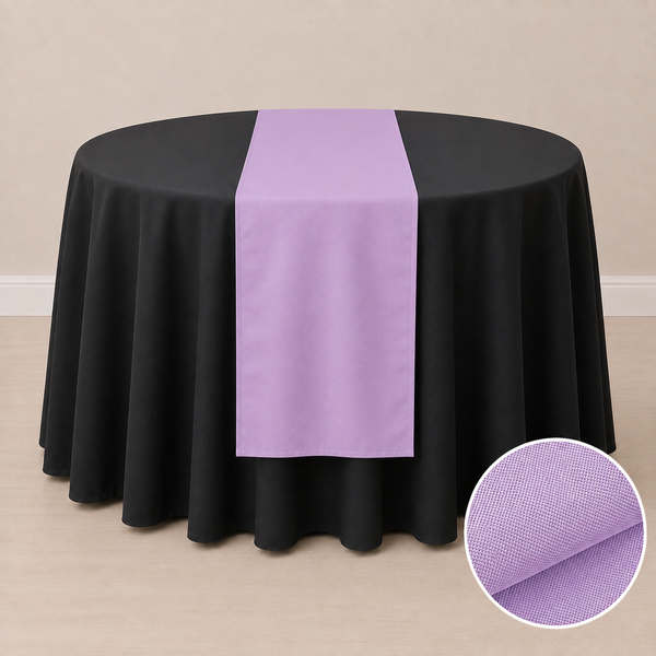Chemin de table en tissu régulier 12'' x 108'' (31 cm x 274 cm)