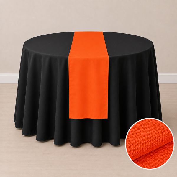 Chemin de table en tissu régulier 12'' x 108'' (31 cm x 274 cm)