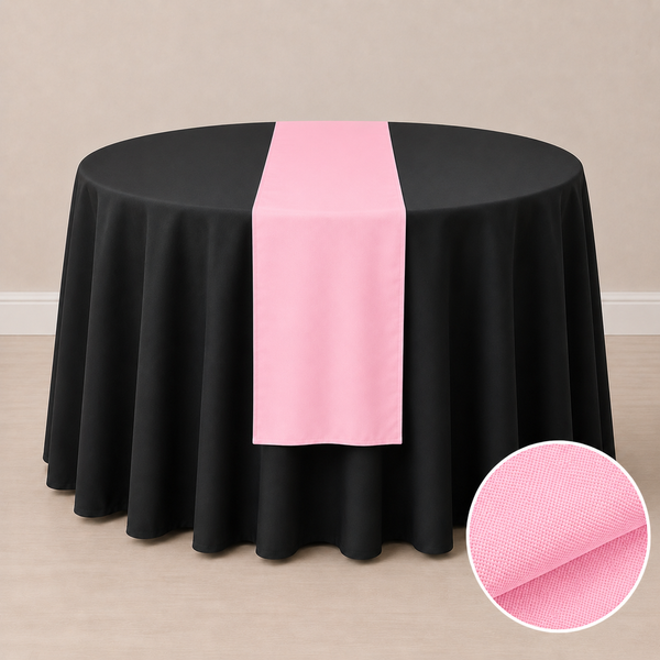 Chemin de table en tissu régulier 12'' x 108'' (31 cm x 274 cm)