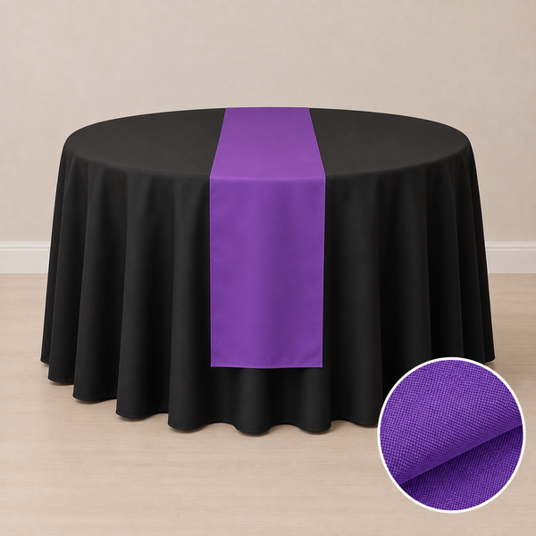 Chemin de table en tissu régulier 12'' x 108'' (31 cm x 274 cm)