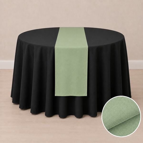 Chemin de table en tissu régulier 12'' x 108'' (31 cm x 274 cm)