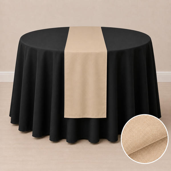 Chemin de table en tissu régulier 12'' x 108'' (31 cm x 274 cm)