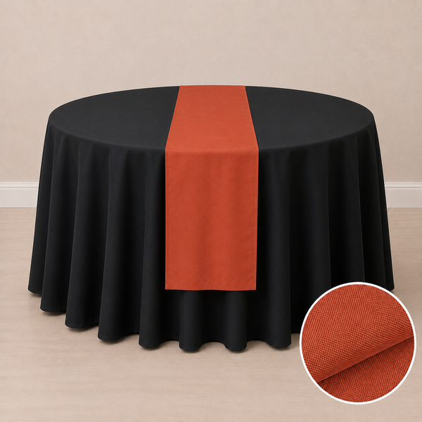 Chemin de table en tissu régulier 12'' x 108'' (31 cm x 274 cm)