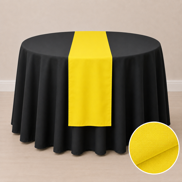 Chemin de table en tissu régulier 12'' x 108'' (31 cm x 274 cm)
