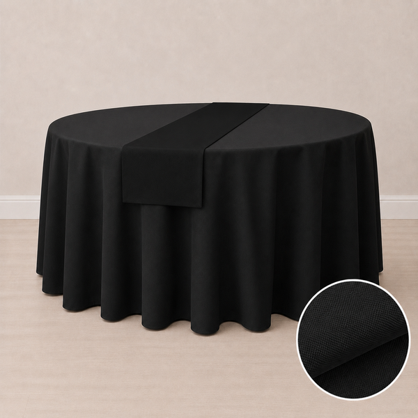 Chemin de table en tissu régulier 12'' x 84'' (31 cm x 213 cm)