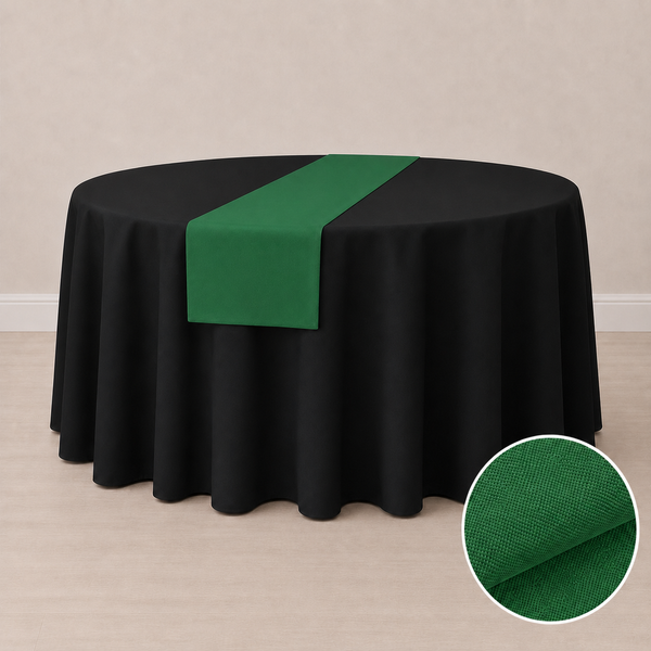 Chemin de table en tissu régulier 12'' x 84'' (31 cm x 213 cm)