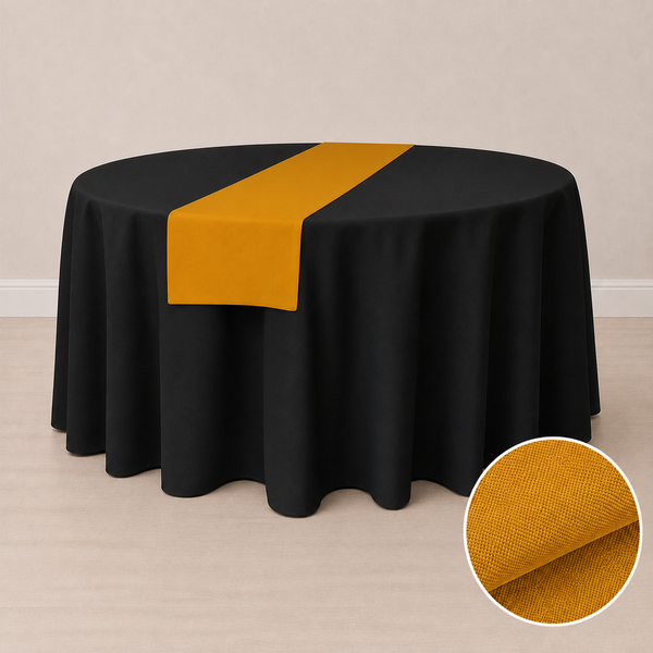 Chemin de table en tissu régulier 12'' x 84'' (31 cm x 213 cm)