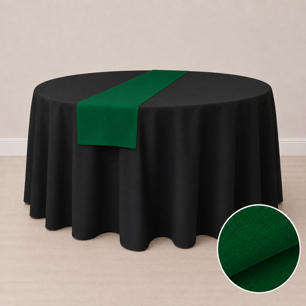 Chemin de table en tissu régulier 12'' x 84'' (31 cm x 213 cm)