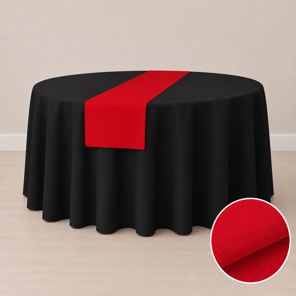 Chemin de table en tissu régulier 12'' x 84'' (31 cm x 213 cm)