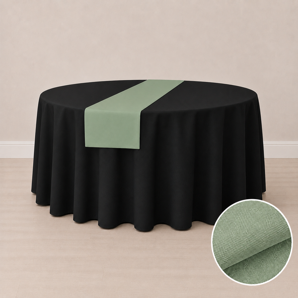 Chemin de table en tissu régulier 12'' x 84'' (31 cm x 213 cm)