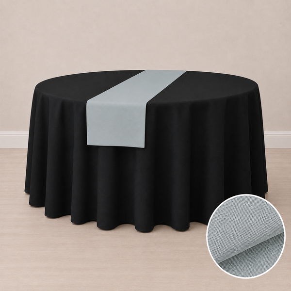 Chemin de table en tissu régulier 12'' x 84'' (31 cm x 213 cm)