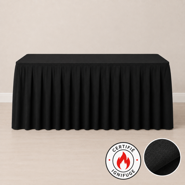 Jupe de table ignifuge 14' (427 cm)