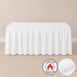 Jupe de table ignifuge 14' (427 cm)