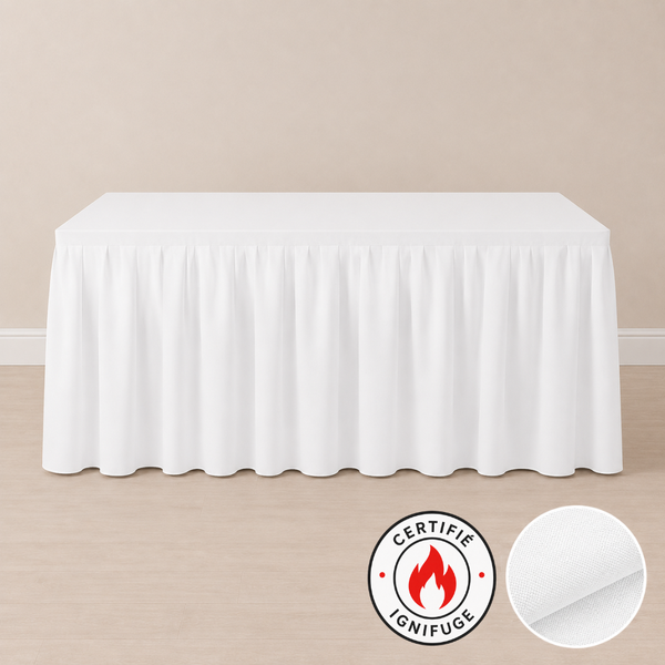 Jupe de table ignifuge 14' (427 cm)
