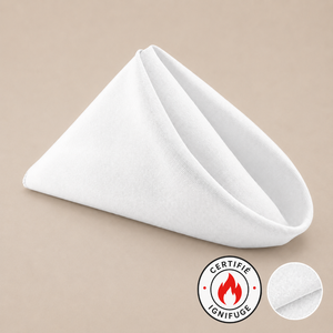 Serviette de table ignifuge 20'' x 20'' (paquet de 12)