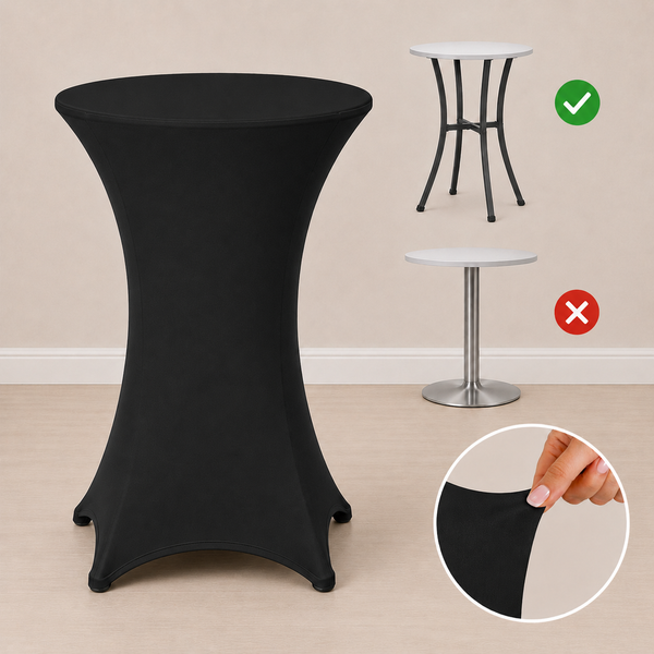 Nappe spandex  31.5'' x 43.5'' pour table cocktail