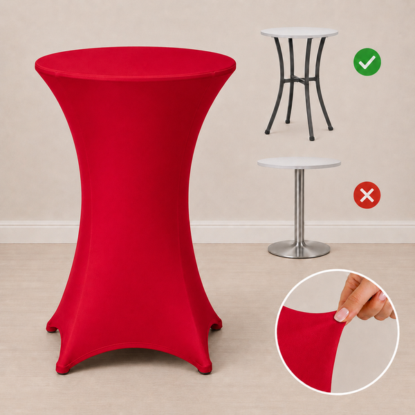 Nappe spandex  31.5'' x 43.5'' pour table cocktail