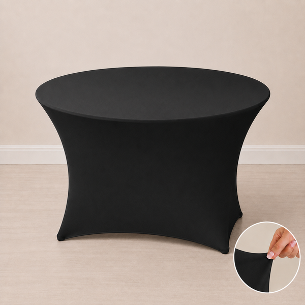 Nappe spandex pour table ronde de 6'