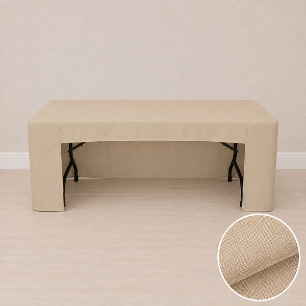 Nappe ajustée 6' avec ouverture arrière (tissu régulier)