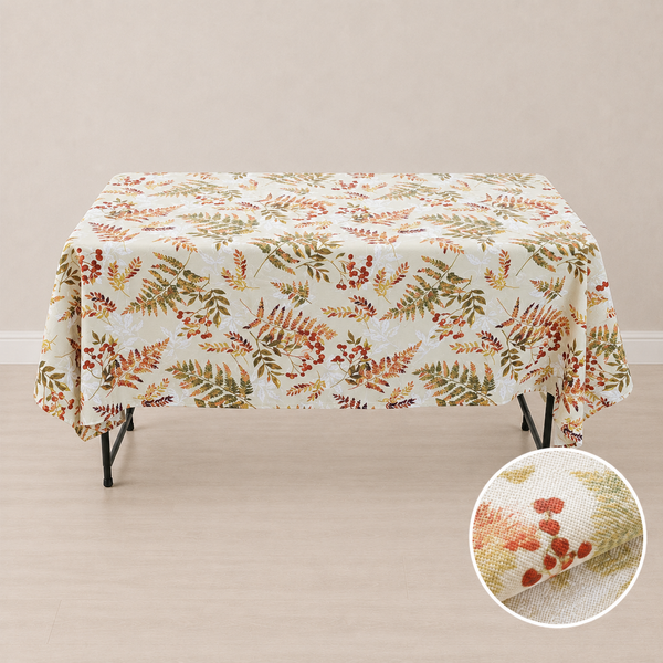 Nappe 58'' x 78'' avec motifs Folha (147 cm x 198 cm)