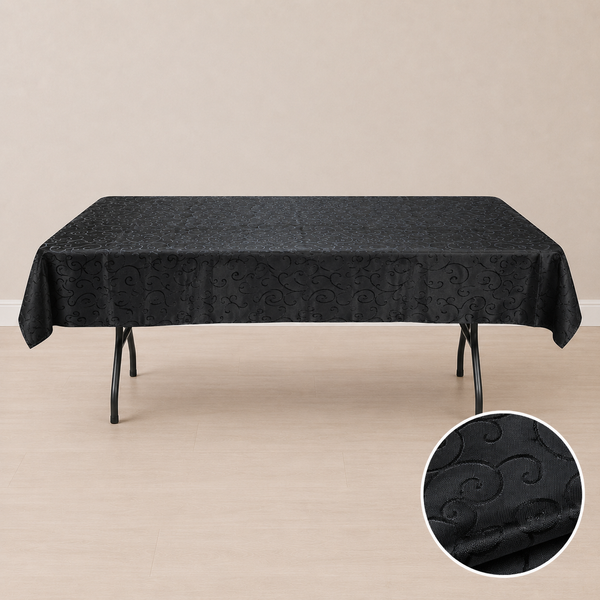 Nappe 54'' x 80'' motif Jacquard (137 cm x 203 cm)