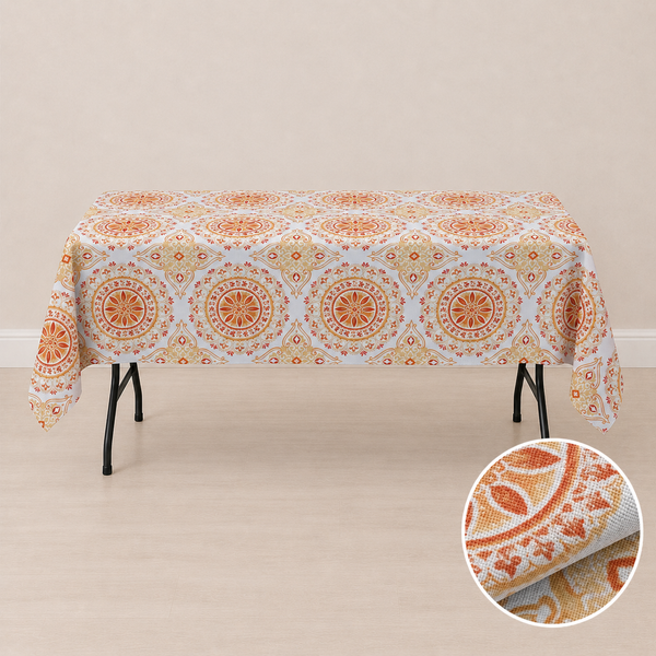 Nappe 58'' x 78'' avec motifs Toscane (147 cm x 198 cm)