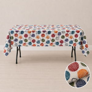 Nappe 58'' x 94'' avec motifs Coloria (147 cm x 239 cm)
