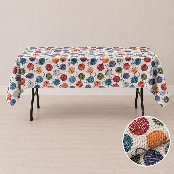 Nappe 58'' x 94'' avec motifs Coloria (147 cm x 239 cm)
