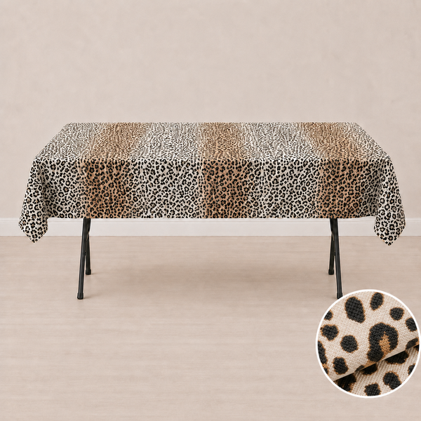 Nappe 58'' x 94'' à motif léopard (147 cm x 239 cm)