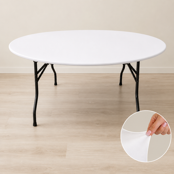 Dessus de table spandex pour table ronde de 5'