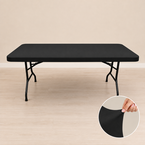 Dessus de table spandex pour table rectangulaire 6'
