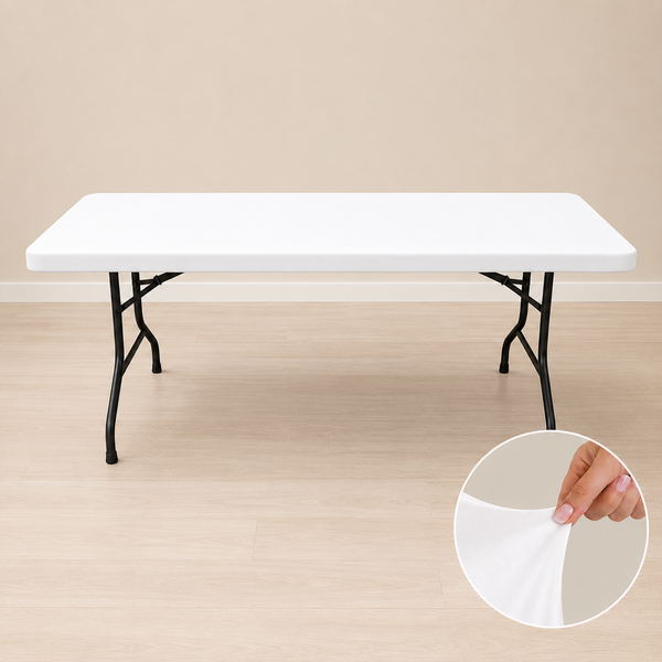 Dessus de table spandex pour table rectangulaire 8'