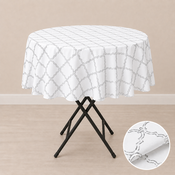 Nappe ronde 60'' à motifs classique (152 cm)