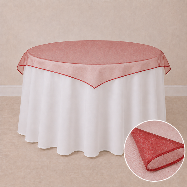 Nappe organza 60'' x 60'' (152 cm x 152 cm)