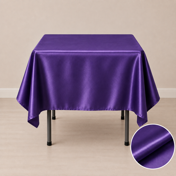 Nappe satinée 60'' x 60'' (152 cm x 152 cm)