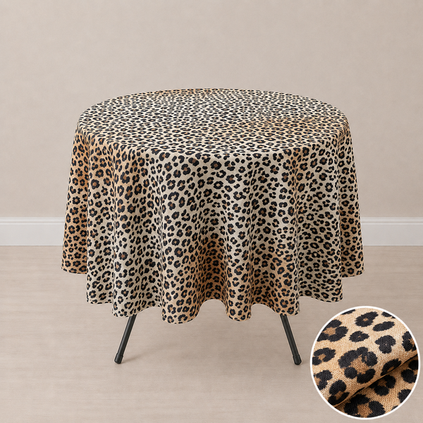 Nappe ronde 70’’ à motif léopard (178 cm)